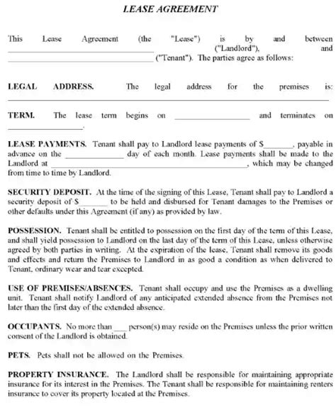 no pets rental agreement